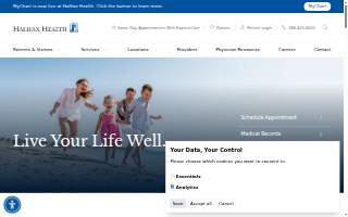 Halifax Health website
