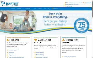 Baptist Health Care website