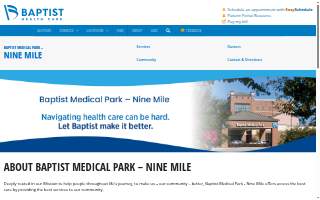 Baptist Medical Park - Nine Mile website