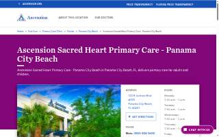 Ascension Sacred Heart Primary Care - Panama City Beach website