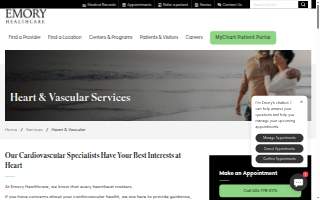 Cardiac Rehabilitation Emory Saint Joseph's Hospital website