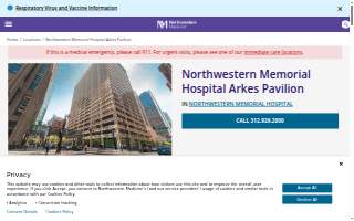 Northwestern Memorial Hospital Arkes Pavilion website