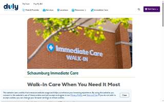 Duly Health and Care - Schaumburg Immediate Care Center website