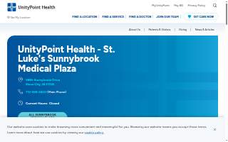 UnityPoint Health - St. Luke's Sunnybrook Medical Plaza website