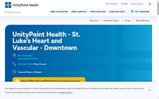 UnityPoint Health - St. Luke’s Heart and Vascular - Downtown website