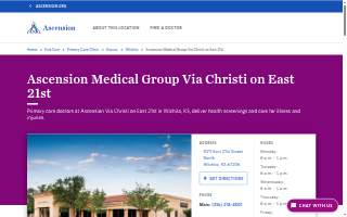 Ascension Medical Group Via Christi on East 21st website