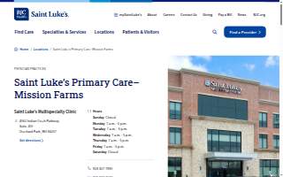 Saint Luke's Primary Care-Mission Farms website