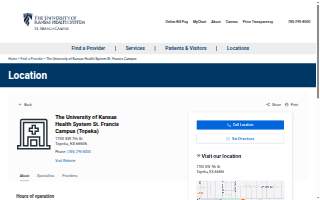 The University of Kansas Health System St. Francis Campus website