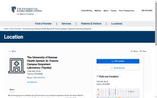 The University of Kansas Health System St. Francis Campus Outpatient Laboratory (Hospital) website