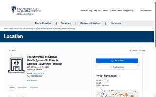 The University of Kansas Health System St. Francis Campus- Neurology website