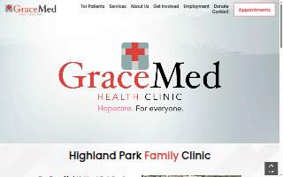 GraceMed Highland Park Family Clinic website