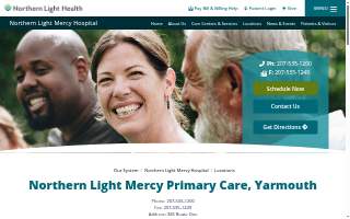 Northern Light Mercy Primary Care of Yarmouth website