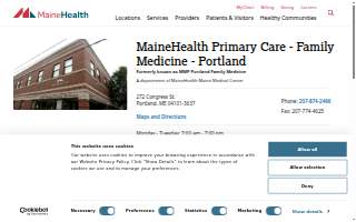MaineHealth Primary Care - Family Medicine - Portland website