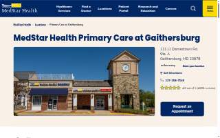 MedStar Health Primary Care at Gaithersburg website