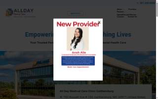 All Day Medical Care Clinic website