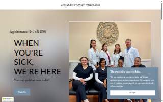 Janssen Family Medicine website