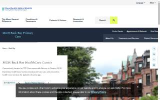 Mass General Hospital Back Bay website