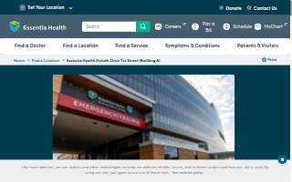 Essentia Health-Duluth Clinic 1st Street (Building A) website