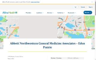 Abbott Northwestern General Medicine Associates - Eden Prairie website