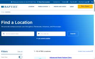 Baptist Anderson Family Medical Center- Meridian website
