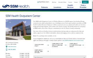 SSM Health Outpatient Center of O'Fallon website