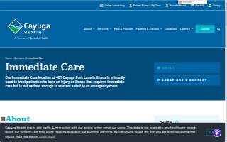 Cayuga Immediate Care website