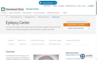 Cleveland Clinic Epilepsy Center website