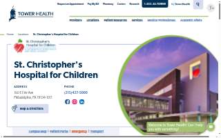 St. Christopher's Hospital for Children website