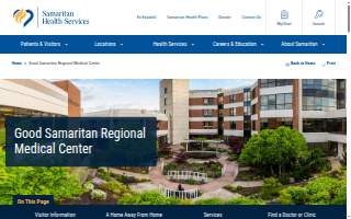Good Samaritan Regional Medical Center website