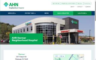 AHN Harmar Neighborhood Hospital website