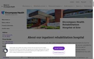 Encompass Health Rehabilitation Hospital of Erie website
