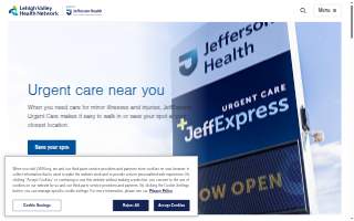 Lehigh Valley Health Network of Allentown website