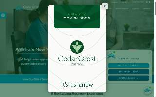 Cedar Crest Post Acute website