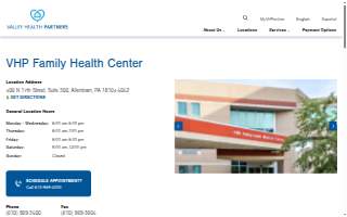 Valley Health Partners - VHP Family Health Center at 17th Street website