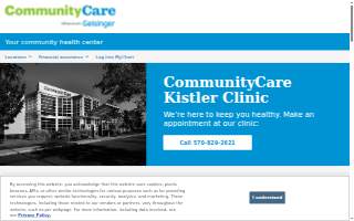 CommunityCare Kistler Clinic website