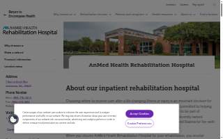 AnMed Health Rehabilitation Hospital website