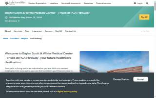 Baylor Scott & White Medical Center - Frisco at PGA Parkway website