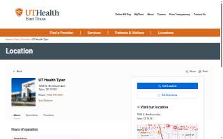 UT Health Tyler website