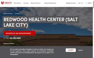 Redwood Health Center (Salt Lake City) website