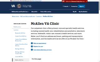 McAllen VA Clinic website