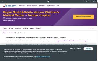 Baylor Scott & White McLane Children's Medical Center - Temple website