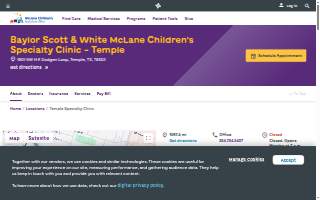 Baylor Scott & White McLane Children's Specialty Clinic - Temple website