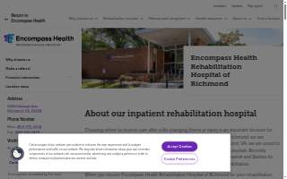 Encompass Health Rehabilitation Hospital of Richmond website