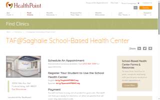 HealthPoint TAF@Saghalie School-Based Health Center of Federal Way website