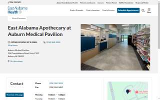 East Alabama Apothecary at Auburn Medical Pavilion website