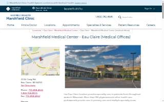 Marshfield Medical Center - Eau Claire (medical offices) website