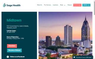 Sage Health Midtown, AL Primary Care Centers website