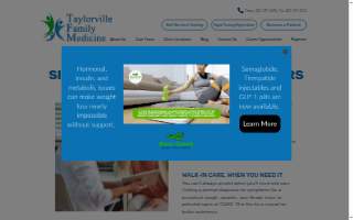 Taylorville Family Medicine Sick Clinic at Taylorville Corners (Bear Creek Road) website