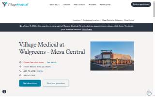 Village Medical at Walgreens - Mesa Central website