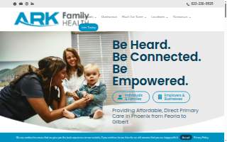 Ark Family Health - Gilbert website